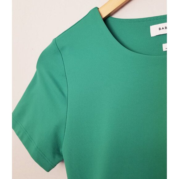 Babaton Aritzia Contour Ruched Midi Dress Green Size S Double Layered Slimming - Picture 10 of 13